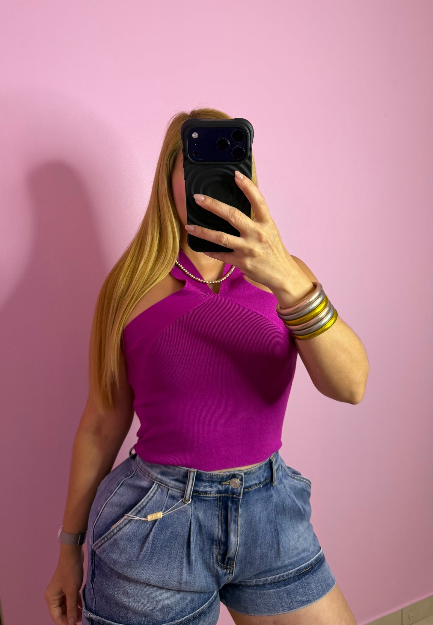 Magenta Top